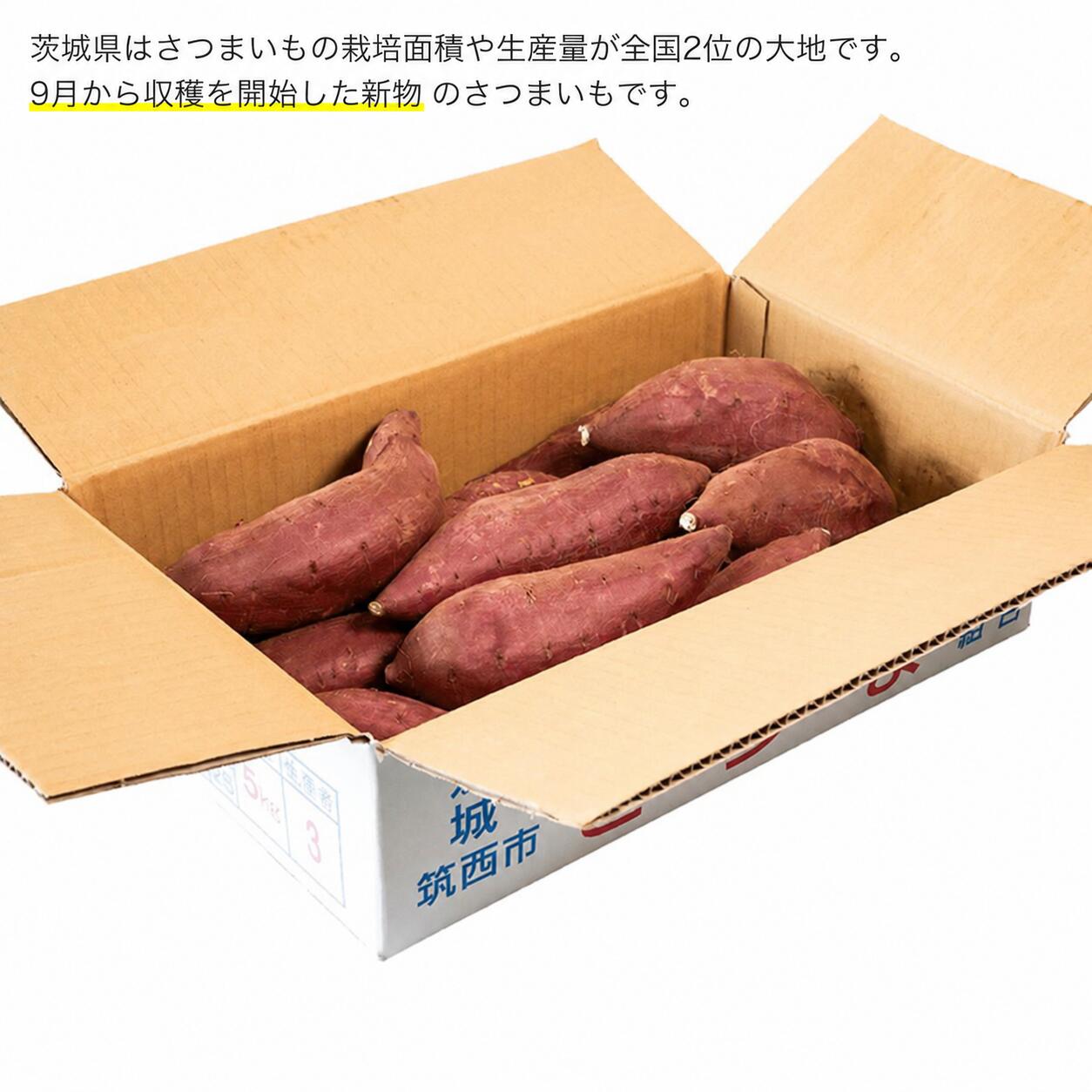 栽培面積・生産量が全国2位の茨城県で育ったシルクスイート。9月から収穫が始まった新物のさつまいもです